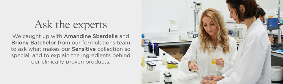 Picture of our formulations team members, Amandine Sbardella and Briony Batchelor in the lab