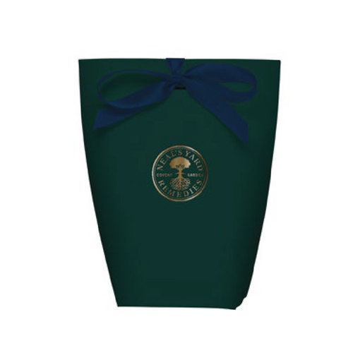 Medium Green Pouch With Blue Ribbon, Neal's Yard Remedies